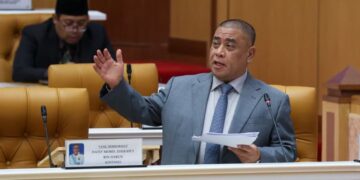 SAARANI Mohamad ketika sesi penggulungan Belanjawan Perak 2026 pada Persidangan Dewan Undangan Negeri (DUN).