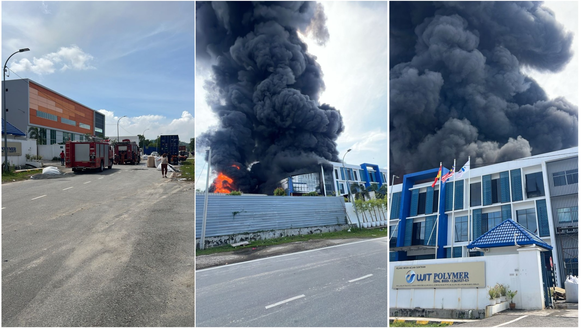 Kebakaran kilang plastik