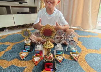 Antara anugerah yang diterima Aidan Aariz Mohd. Zamri.