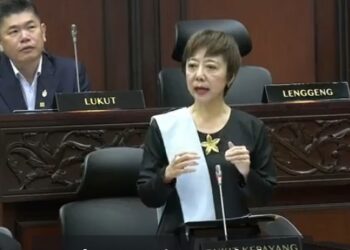 NICOLE Tan Lee Koon ketika di Persidangan Ketiga (Belanjawan) Penggal Ketiga Dewan Undangan Negeri, Negeri Sembilan Yang Ke-15 hari ini.