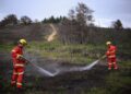 YORKSHIRE Barat dilanda peningkatan jumlah kebakaran hutan dalam beberapa tahun terakhir, termasuk di Marsden Moor dan Ilkley Moor.- AFP