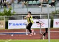 Atlet rejam lembing wanita negara, Ng Jing Xuan meraih perak di Sukan SEA Thailand 2025.-IHSAN OLAHRAGA MALAYSIA