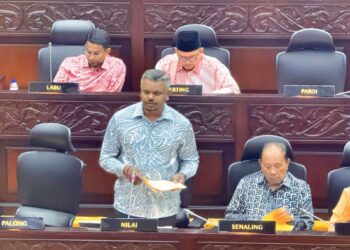 J. ARUL Kumar pada Persidangan Ketiga (Belanjawan) Penggal Ketiga Dewan Undangan Negeri (DUN) Negeri Sembilan Ke-15 semalam.