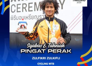 Tenney hanya dipisahkan 3.587s daripada juara dari Indonesia, Rendy Varera. - IHSAN MSN