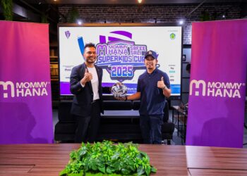 SAFEE Sali (kiri) ketika sidang media penganjuran MommyHana Safee Sali Superkids Cup 2025, hari ini.