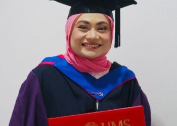 ERNI Suliza Basri berjaya mengggenggam  berjaya menamatkan pengajian di UMS