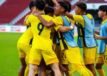 SKUAD bawah 23 negara melakar kemenangan 4-1 ke atas Laos dalam aksi Kumpulan B Sukan SEA 2025 di Bangkok, hari ini. - Ihsan FAM