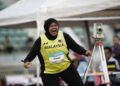 Atlet lontar peluru negara, Nani Sahirah Maryata ketika beraksi di Sukan SEA Thailand 2025, hari ini.