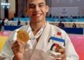 Amir Daniel Abdul Majeed eraih emas judo Bawah 81 kilogram di Sukan SEA Thailand 2025, hari ini.-IHSAN MSN