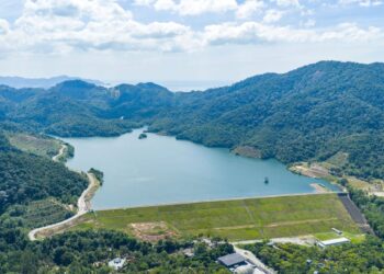 KAPASITI efektif Empangan Teluk Bahang di Pulau Pinang hari ini berada pada paras 98.9 peratus iaitu melebihi 90 peratus buat kali pertama pada hujung tahun sejak 2017.-GAMBAR/PBAPP