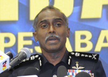 M. KUMAR pada sidang akhbar khas di Bukit Aman, Kuala Lumpur, hari ini.