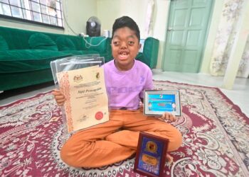 PENONJOLAN mata Muhammad Niyaz Furqan Mohd. Fazrul semakin teruk dan memerlukan kos pembedahan berjumlah RM34,718.