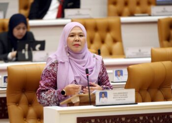 SALBIAH Mohamed pada Persidangan Dewan Undangan Negeri (DUN) Perak. - UTUSAN/MUHAMAD NAZREEN SYAH MUSTHAFA