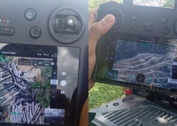 PAPARAN gambar yang diambil daripada dron menunjukkan aktiviti pembersihan hutan secara haram berlaku di Batu 18 yang menyebabkan kejadian banjir berulang di Hulu Langat, Selangor.