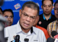 SAIFUDDIN Nasution Ismail ditemui pemberita di Bandar Sungai Buaya, Rawang, Selangor hari ini.-UTUSAN/M. FIRDAUS M. JOHARI