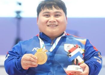 Bonnie Bunyau Gustin meraih emas Sukan Para ASEAN.-IHSAN MSN