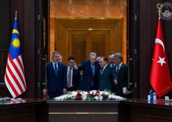 ANWAR Ibrahim bersama Presiden Republik Turkiye, Recep Tayyip Erdoğan bersama-sama mempengerusikan Mesyuarat Pertama Majlis Kerjasama Strategik Peringkat Tinggi (HLSCC) semasa lawatan kerja rasmi YAB Perdana Menteri di Republik Turkiye. 7 Januari 2026. IZZUDDIN ABD RADZAK/Pejabat Perdana Menteri.