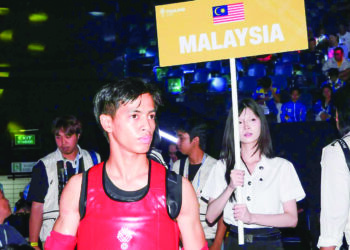 Insyad Rumijam ketika beraksi di Sukan SEA Thailand 2025 pada Disember lalu.