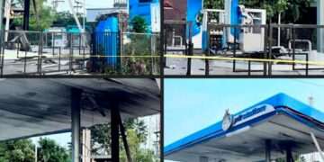 BEBERAPA stesen minyak yang dibom di Wilayah Narathiwat, selatan Thailand.