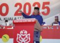 MOHAMAD Hasan ketika memberikan ucapan penggulungan sempena Perhimpunan Agung UMNO (PAU) 2025 di Pusat Dagangan Dunia (WTC) di sini, hari ini. - UTUSAN/ISKANDAR ISHAK