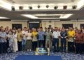 IZIZAM Ibrahim (sebelas dari kanan) bergambar bersama selepas Sesi Townhall dan Program Sebaran Dasar Pemajuan MPK Tahun 2026 di Hotel Putra Regency, Kangar, Perlis, hari ini. -UTUSAN/ASYRAF MUHAMMAD
