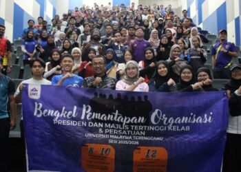 PESERTA yang menghadiri Bengkel Pemantapan Organisasi Majlis Perwakilan Pelajar (MPP) 2025/2026 Universiti Malaysia Terengganu di Janda Baik, Pahang, baru-baru ini.