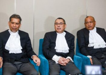 .Ketua Hakim Negara, Datuk Seri Wan Ahmad Farid Wan Salleh (tengah) pada Pembukaan Tahun Perundangan 2026 di Malaysia International Trade and Exhibition Centre. Foto : Saddam Yusoff