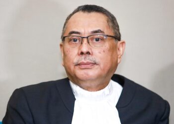 Ketua Hakim Negara, Datuk Seri Wan Ahmad Farid Wan Salleh bergambar pada Pembukaan Tahun Perundangan 2026 di Malaysia International Trade and Exhibition Centre. Foto : Saddam Yusoff