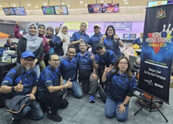 SHAMSUL Azri Abu Bakar pada program KSN Media Strike Challenge 2026 bersama pengamal media, di Putrajaya.