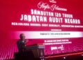 ANWAR Ibrahim berucap pada Majlis Peluncuran Sambutan 120 Tahun Jabatan Audit Negara di Pusat Konvensyen Antarabangsa Putrajaya (PICC), Putrajaya. - UTUSAN/FAISOL MUSTAFA