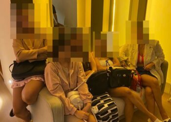 ANTARA warga asing ditahan di sebuah premis  pusat kecantikan sekitar Kuala Lumpur. - GAMBAR JIM