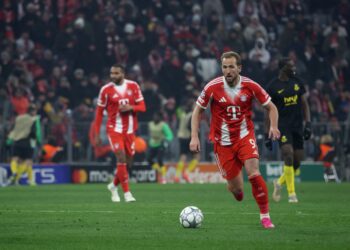 HARRY Kane menjaringkan dua gol untuk menewaskan Union Saint-Gilloise dalam aksi Liga Juara-Juara Eropah di Allianz Arena, Munich.-AFP