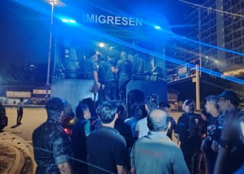 PENEMPATAN haram pendatang asing tanpa izin (PATI) yang digempur Jabatan Imigresen Malaysia (JIM), awal pagi tadi.