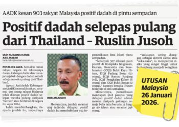 LAPORAN Utusan Malaysia pada 26 Januari lalu.