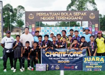 ATFC 2 muncul juara Kejohanan Bola Sepak ‘The Silent Killer Cup’ Bawah 12 Tahun di Arena Marang City, Marang, Terengganu. - FB PBSNT