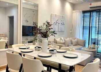 KONSEP moden minimalis dengan rona hangat digemari kerana ringkas dan kemas.