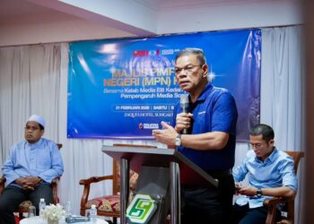 SAIFUDDIN Nasution Ismail pada Majlis Berbuka Puasa, Dialog dan Moreh MPN PKR Kedah Sungai Petani, Kedah, semalam.