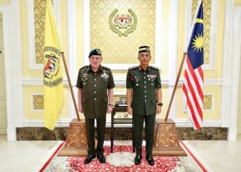 SULTAN Ibrahim berkenan menerima mengadap Jeneral Datuk Malek Razak Sulaiman, di Istana Negara, semalam. – FB Sultan Ibrahim Sultan Iskandar.
