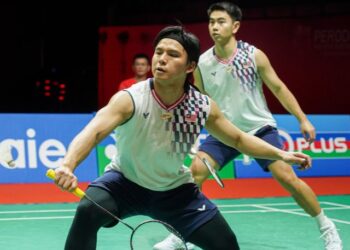 Goh Sze Fei-Nur Izzuddin Mohd Rumsani akan menyertai latihan bersama skuad Piala Thomas negara. - UTUSAN/ISKANDAR ISHAK