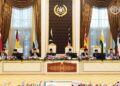 SULTAN Ibrahim berkenan berangkat pada Mesyuarat Majlis Raja-Raja Ke-271 di Istana Negara, semalam. Mesyuarat yang memasuki hari kedua itu dipengerusikan Sultan Terengganu, Sultan Mizan Zainal Abidin. – FACEBOOK SULTAN IBRAHIM
