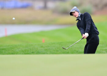 Nelly Korda mempamerkan ketahanan mental dan teknikal tinggi apabila mengatasi cuaca sejuk serta angin kencang.-AFP