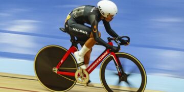 Nur Alyssa Mohd Farid akan dipertaruh untuk memberi cabaran pada Kejohanan Berbasikal trek Asia (ACC) 2026 di Filipina pada Mac ini. - UTUSAN/AMIR KHALID