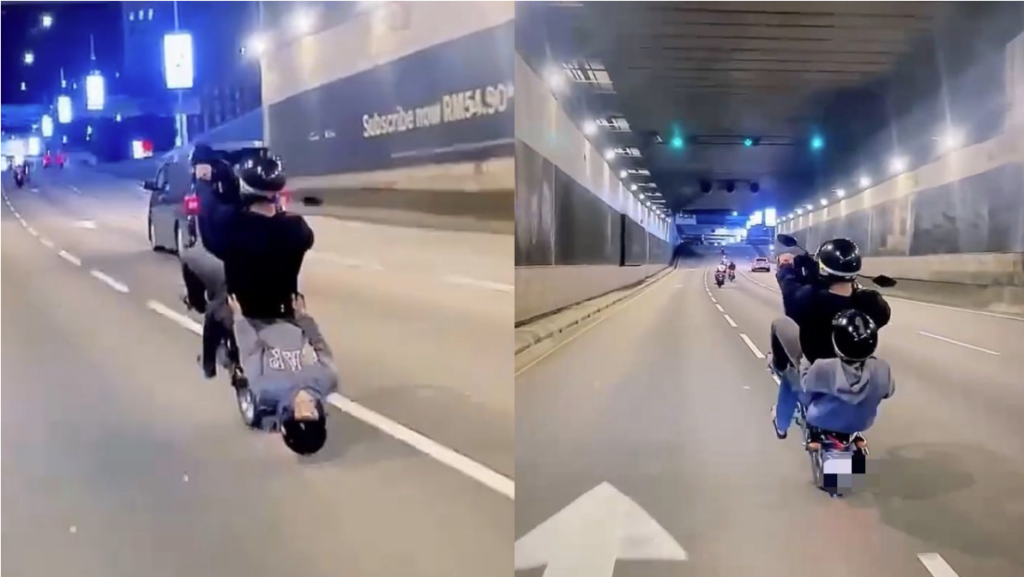 Dua remaja buat aksi ‘wheelie’ di Jalan Tun Razak ditahan