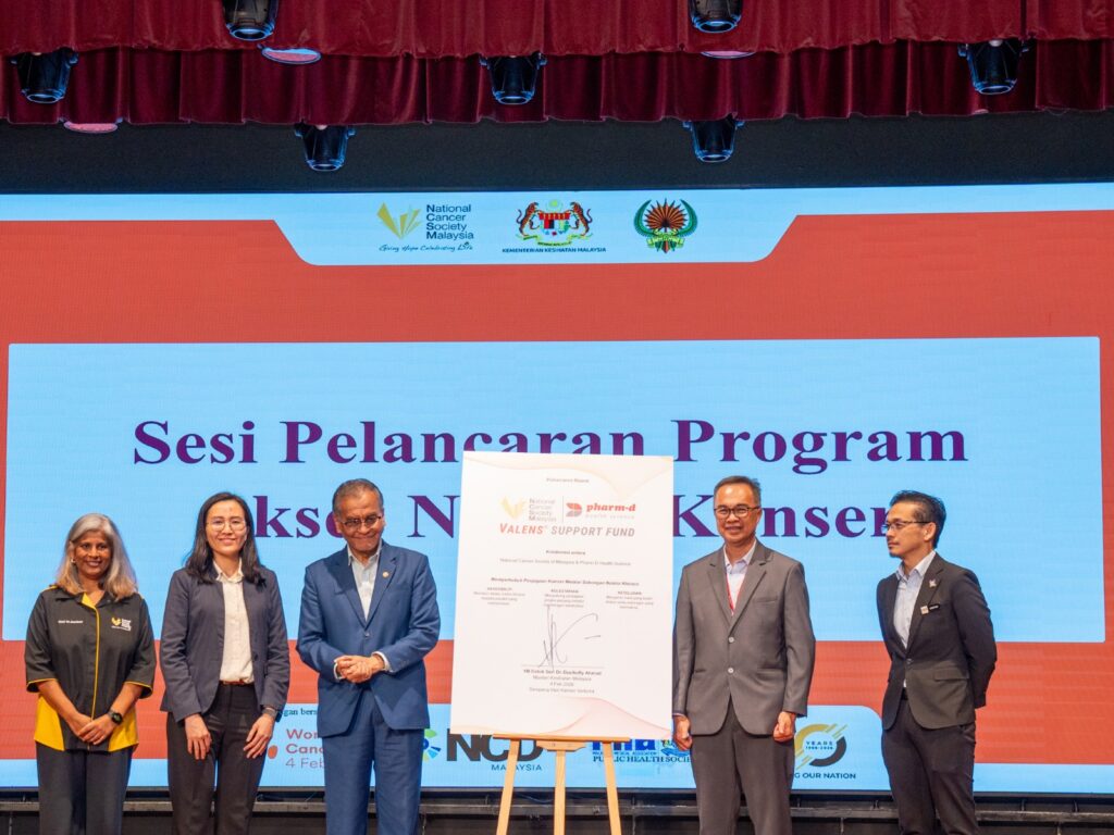 Menteri Kesihatan perkenal dana bantuan kanser VALENS NCSM–Pharm-D Health Science sempena Hari Kanser Sedunia