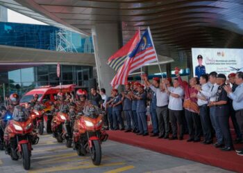 NGA Kor Ming ketika melancarkan Ops Siaga Raya 2026 di IOI City Mall, Putrajaya hari ini. - UTUSAN/FAIZ ALIF ZUBIR