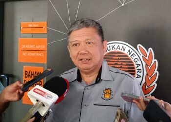 PRESIDEN Persatuan Raket Skuasy Malaysia (SRAM) Gerard Monteiro ditemui media selepas Mesyuarat Jawatankuasa Kerja (JKK) 2026 di Majlis Sukan Negara (MSN), hari ini.