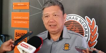 PRESIDEN Persatuan Raket Skuasy Malaysia (SRAM) Gerard Monteiro ditemui media selepas Mesyuarat Jawatankuasa Kerja (JKK) 2026 di Majlis Sukan Negara (MSN), hari ini.