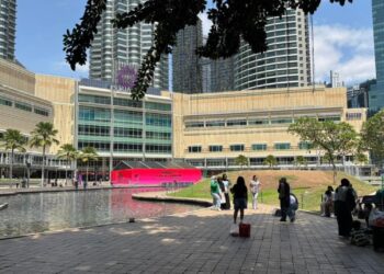 Kempen Tahun Melawat Malaysia 2026 (TMM 2026) dilihat tidak menonjol di kawasan KLCC.