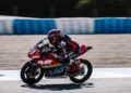 Hakim Danish sewaktu beraksi pada sesi ujian rasmi musim sejuk di Litar Jerez, Sepanyol, hujung minggu lalu. - Ihsan MSi Racing Team