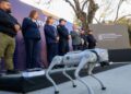 Pihak berkuasa Guadalupe di Mexico memperkenalkan anjing robot yang akan digunakan pihak polis untuk mengawal keselamatan awam sepanjang kempen Piala Dunia pada tahun ini. - AFP